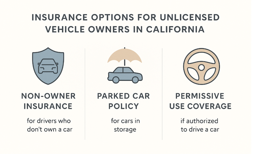 Insurance Options for Unlicensed Vehicle Owners in California